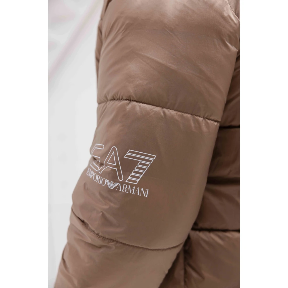 Emporio Armani Bruine Bomberjack Heren Stijlvol Model Brown Heren