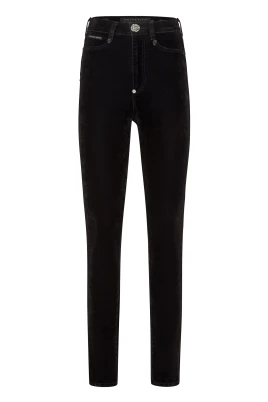 Crystal Skull Denim Super High Waist Jegging