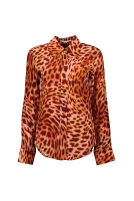 Leopardmönstrad skjorta