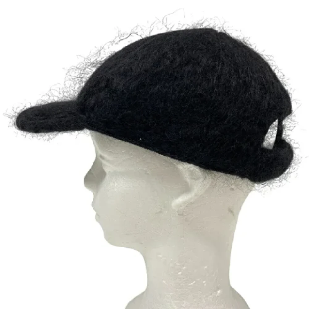 Gucci Vintage Pre-owned Wool hats Black Dames