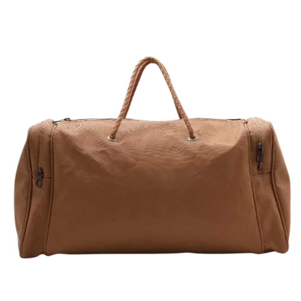 Bottega Veneta Vintage Pre-owned Leather travel-bags Brown Dames