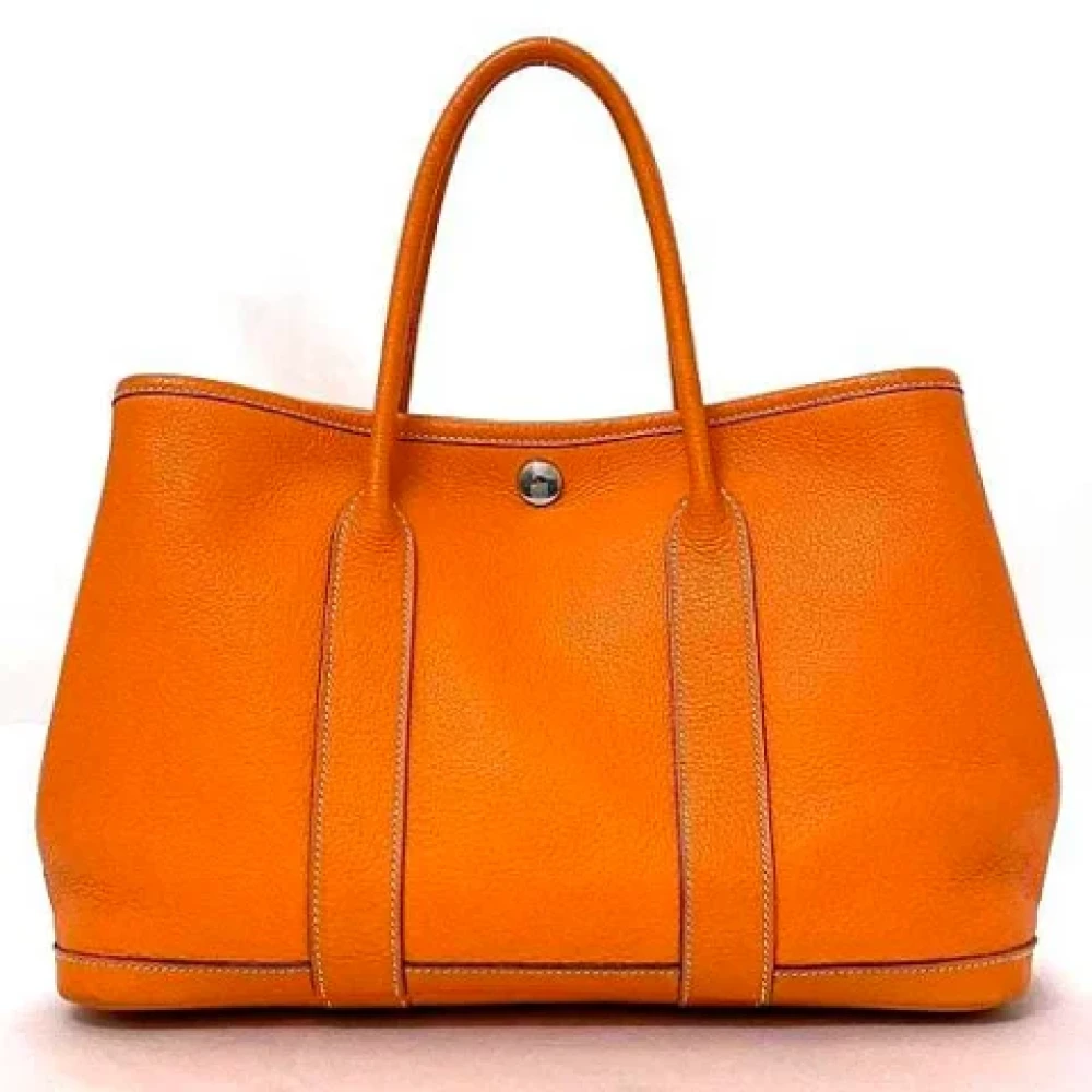 Hermès Vintage Pre-owned Fabric handbags Orange Dames
