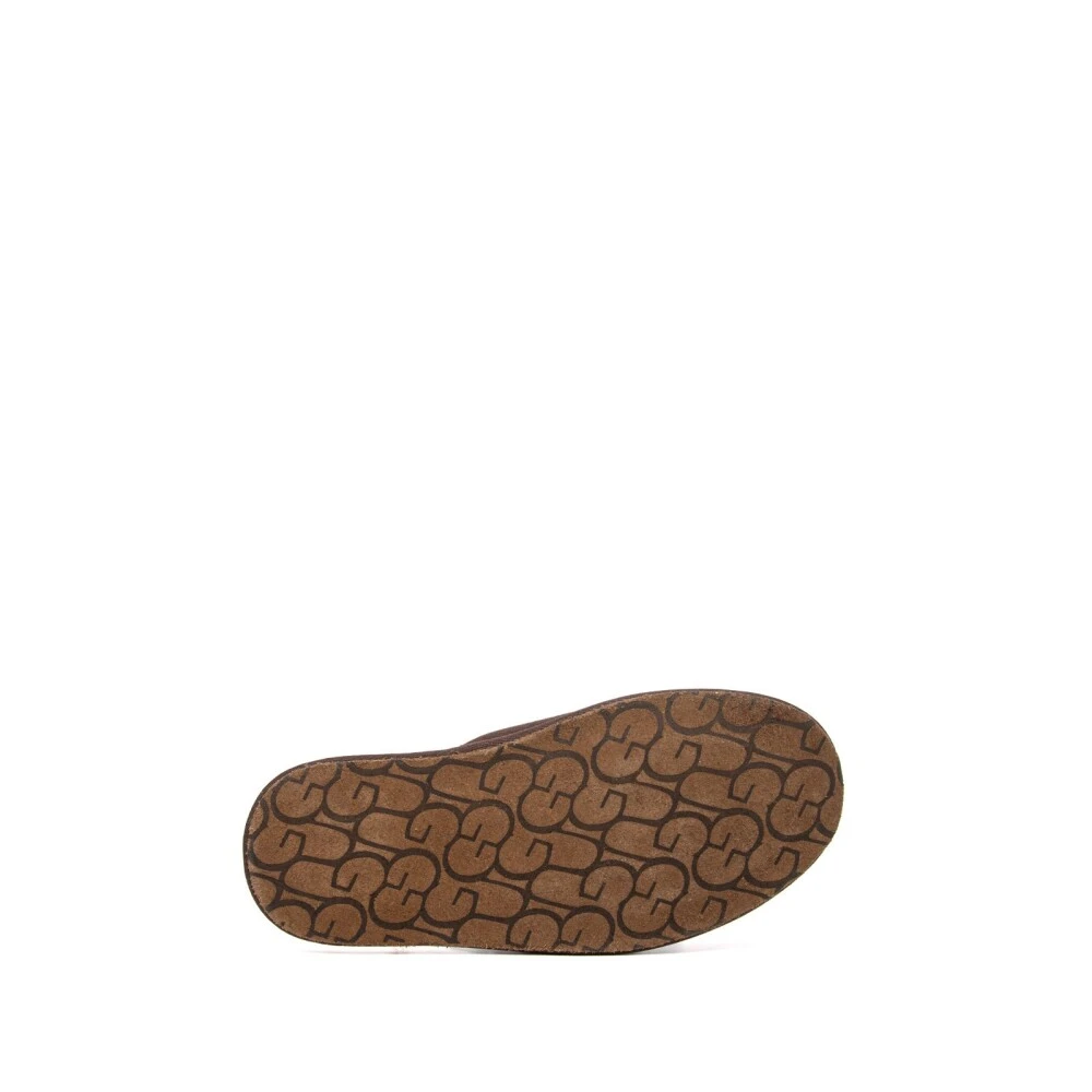 Ugg Klassieke Suède Scuff Slippers Brown Heren