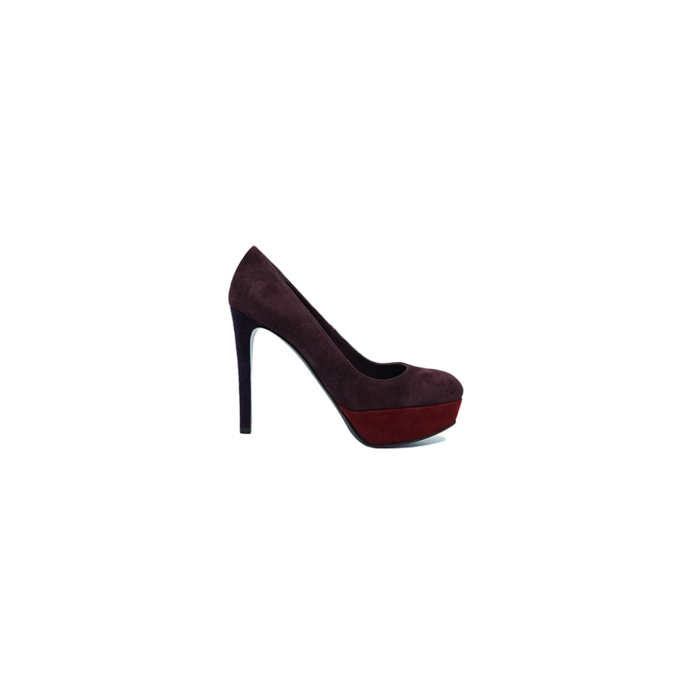 Stuart Weitzman Lyxiga mockaskor för kvinnor Red, Dam