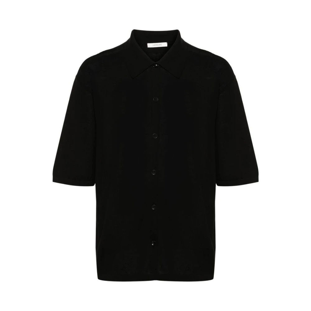 Lemaire Short Sleeve Shirts Black Heren