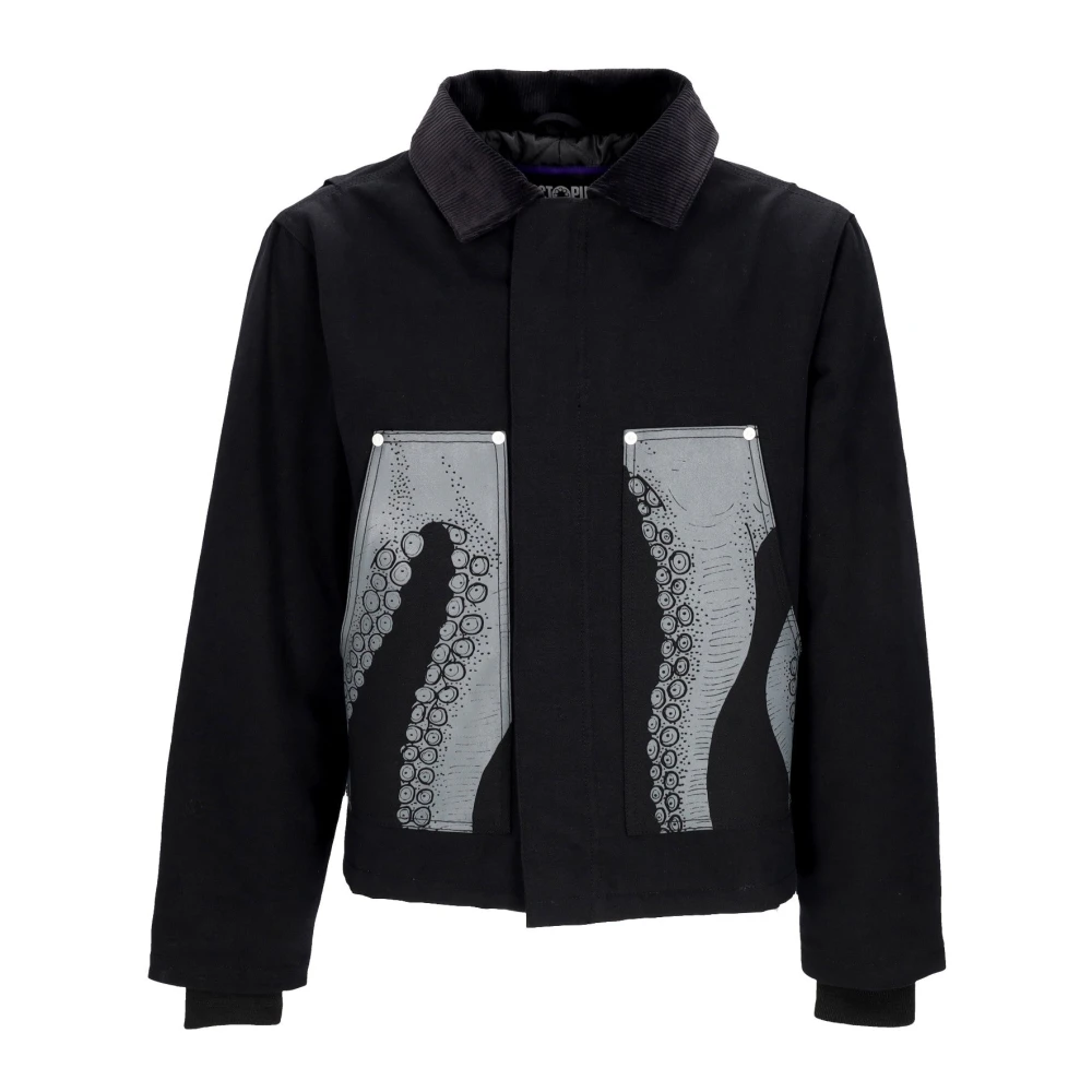 Octopus Zwarte Hammer Werkjas Katoenen Canvas Black Heren