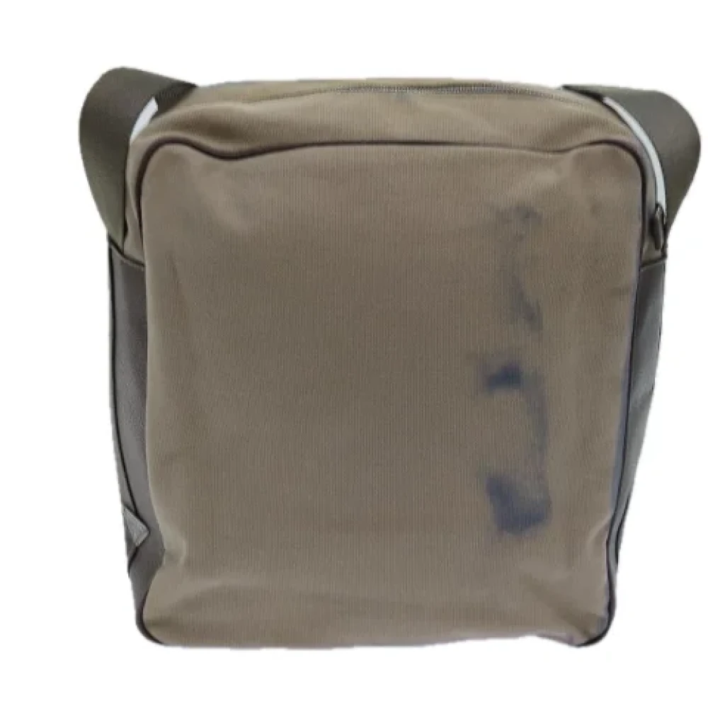 Prada Vintage Pre-owned Canvas prada-bags Brown Dames