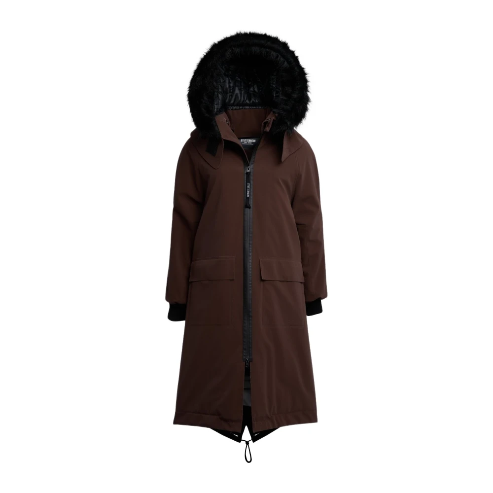 Stutterheim Waterdichte Fishtail Parka voor Vrouwen Brown Dames