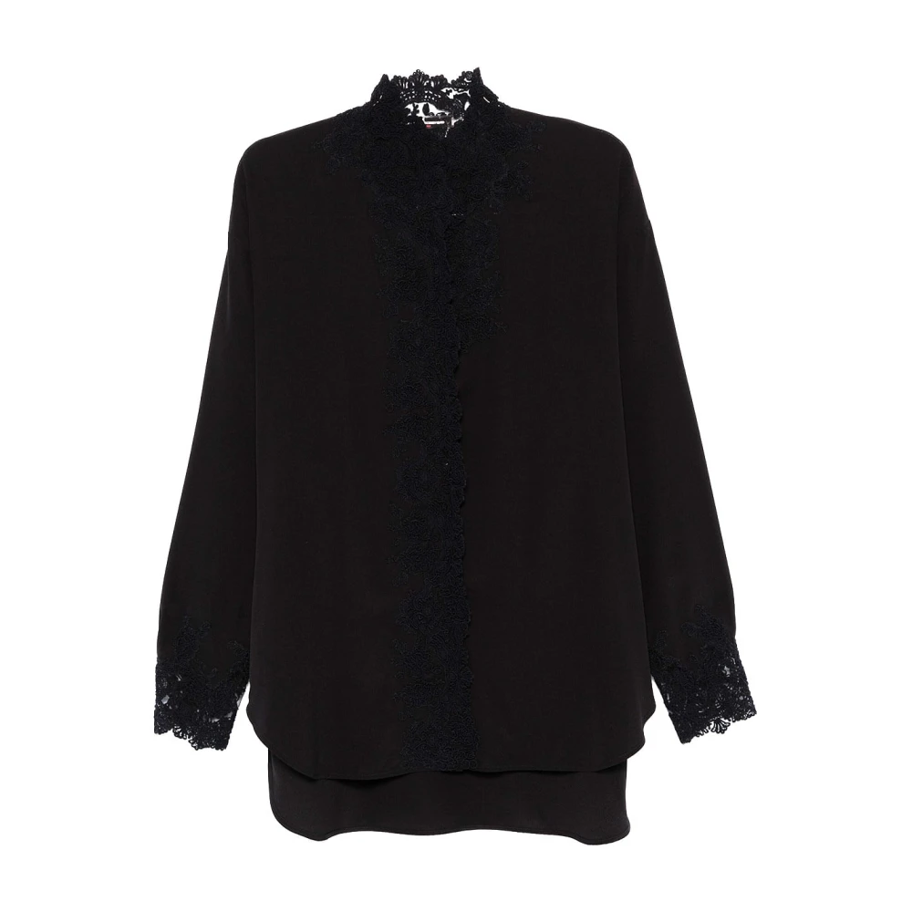 Ermanno Scervino Stijlvolle Shirt met Uniek Ontwerp Black Dames