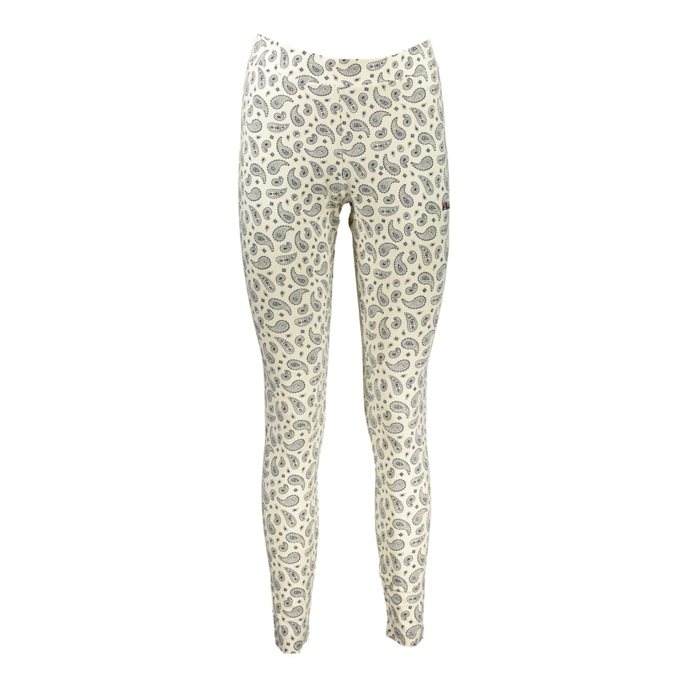 Fila Luxor AOP Leggings met Geborduurd Logo White Dames