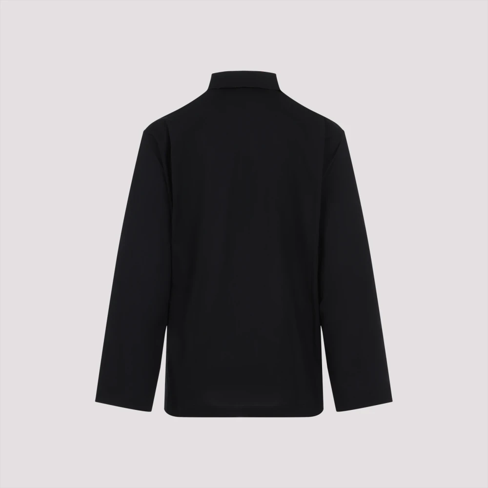 Balenciaga Polo Shirt met Lange Mouwen Black Heren