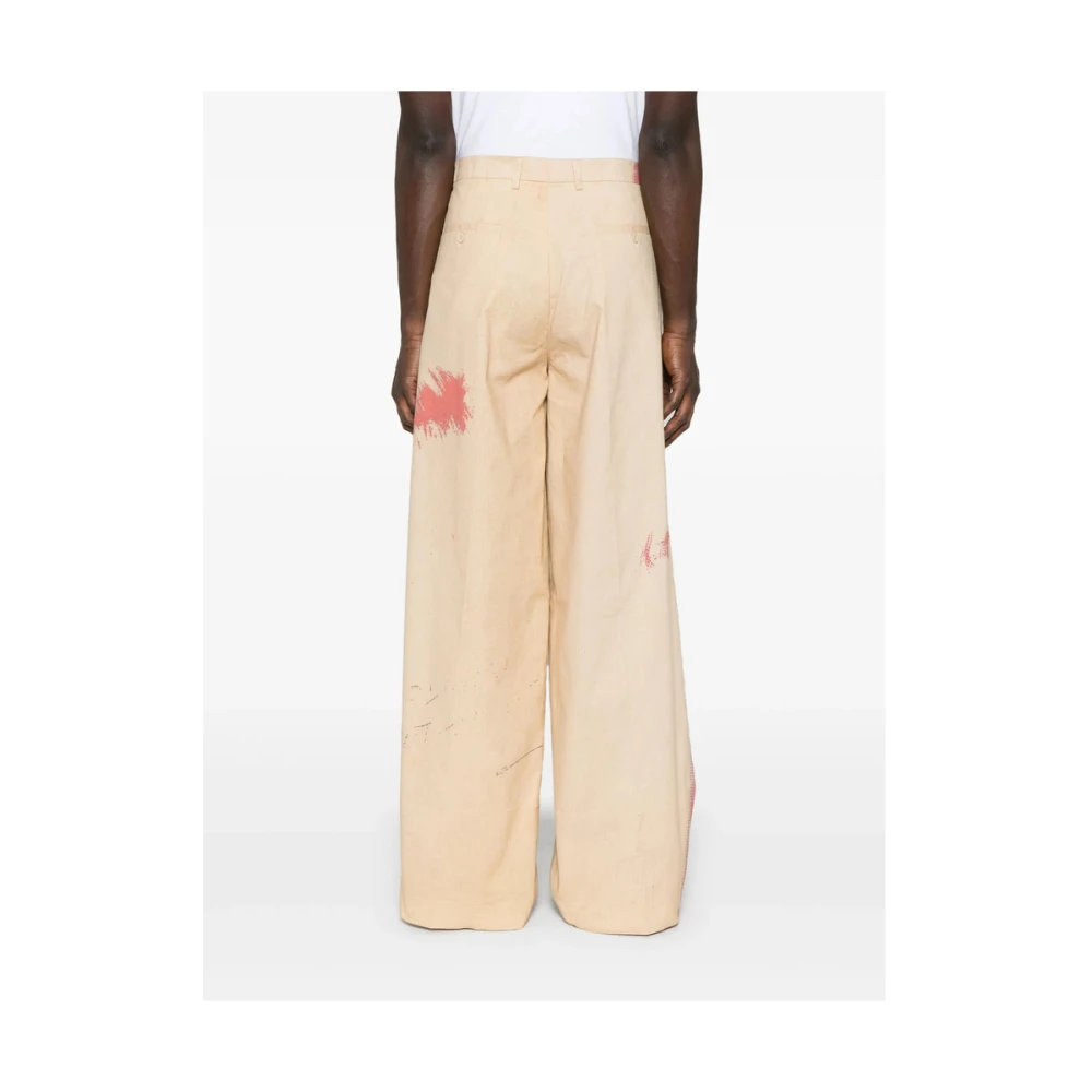 KidSuper Studios Beige Kinderbroek met Zakken Multicolor Heren
