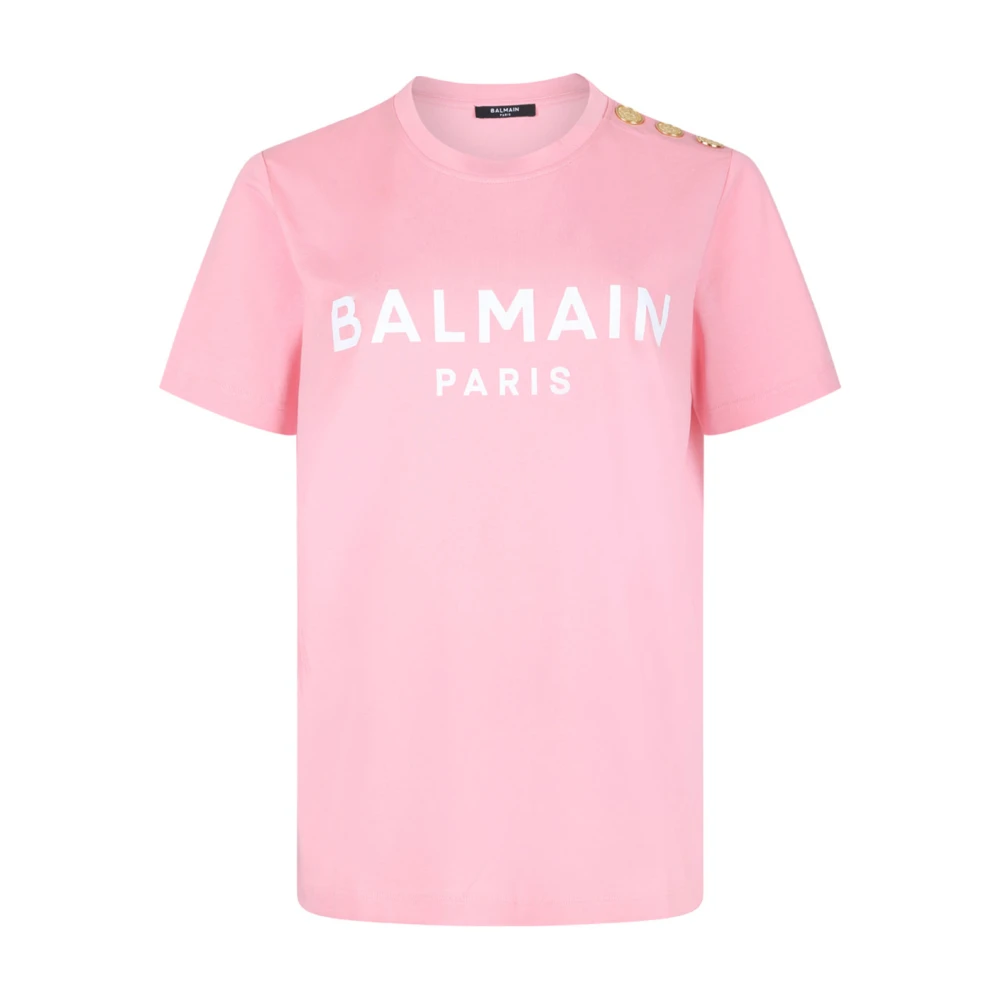 Balmain Stijlvolle T-shirts en Polos Pink Dames