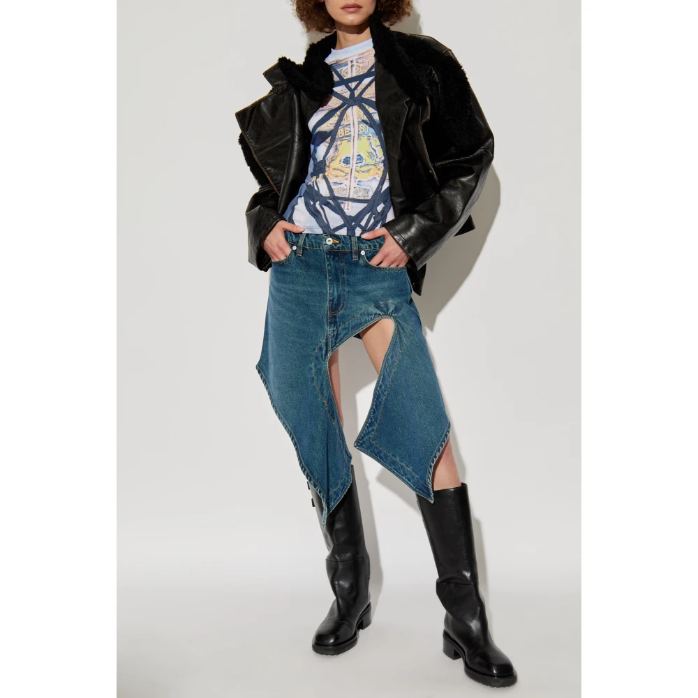 Y Project T-shirt met print Blue Dames