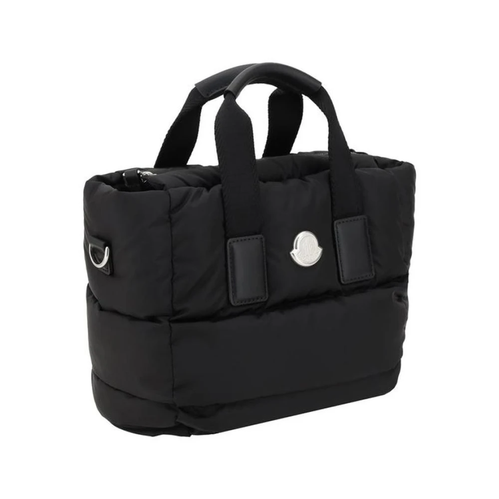 Moncler Gewatteerde Mini Schoudertas met Verstelbare Band Black Dames