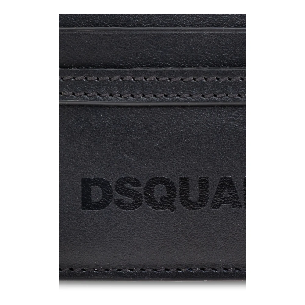 Dsquared2 Leren kaarthouder Black Heren