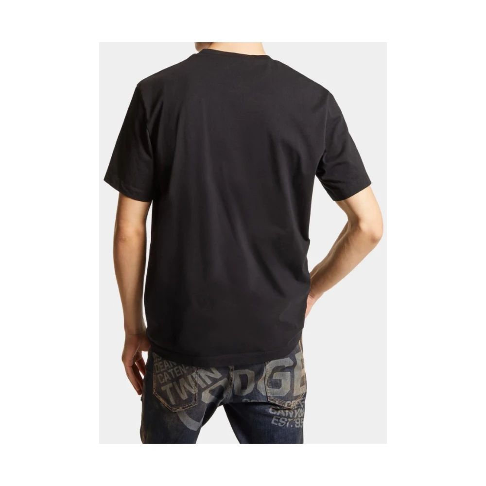 Dsquared2 Beerprint Ronde hals T-shirt Black Dames