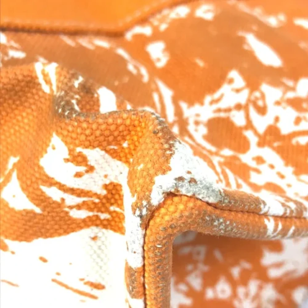 Hermès Vintage Pre-owned Fabric handbags Orange Dames