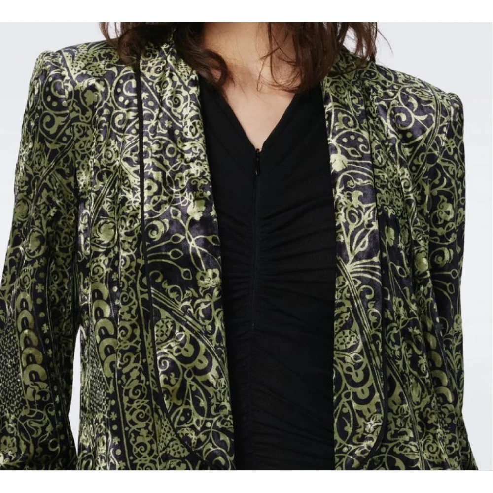 Diane Von Furstenberg Stijlvolle Jassen Collectie Green Dames