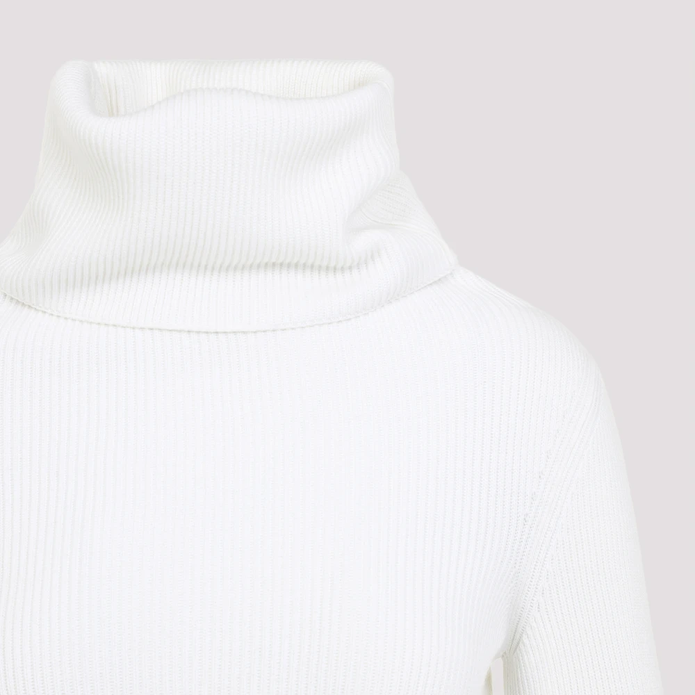 Alaïa Hooded longsleeve top White Dames