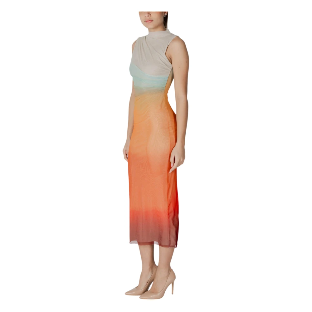 Desigual Lange Jurken Collectie Polyester Elastaan Multicolor Dames