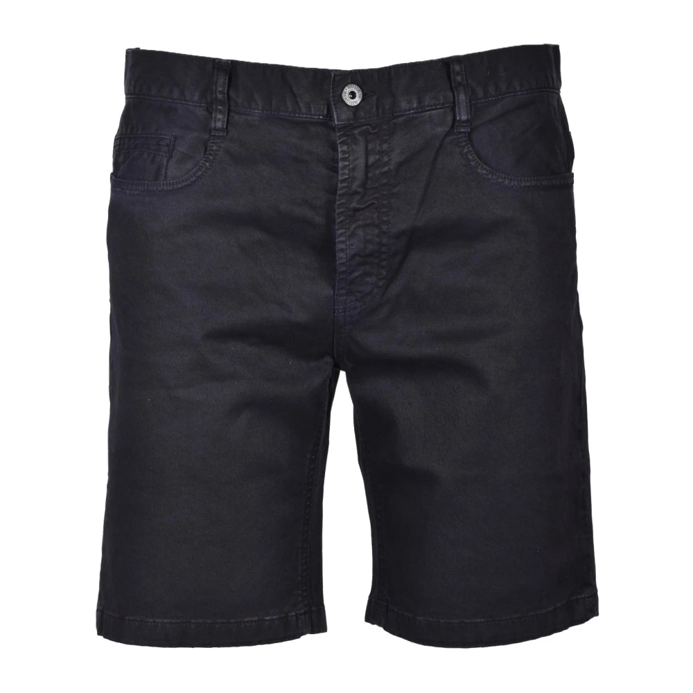 Bikkembergs Katoen Elastaan Bermuda Shorts Black Heren