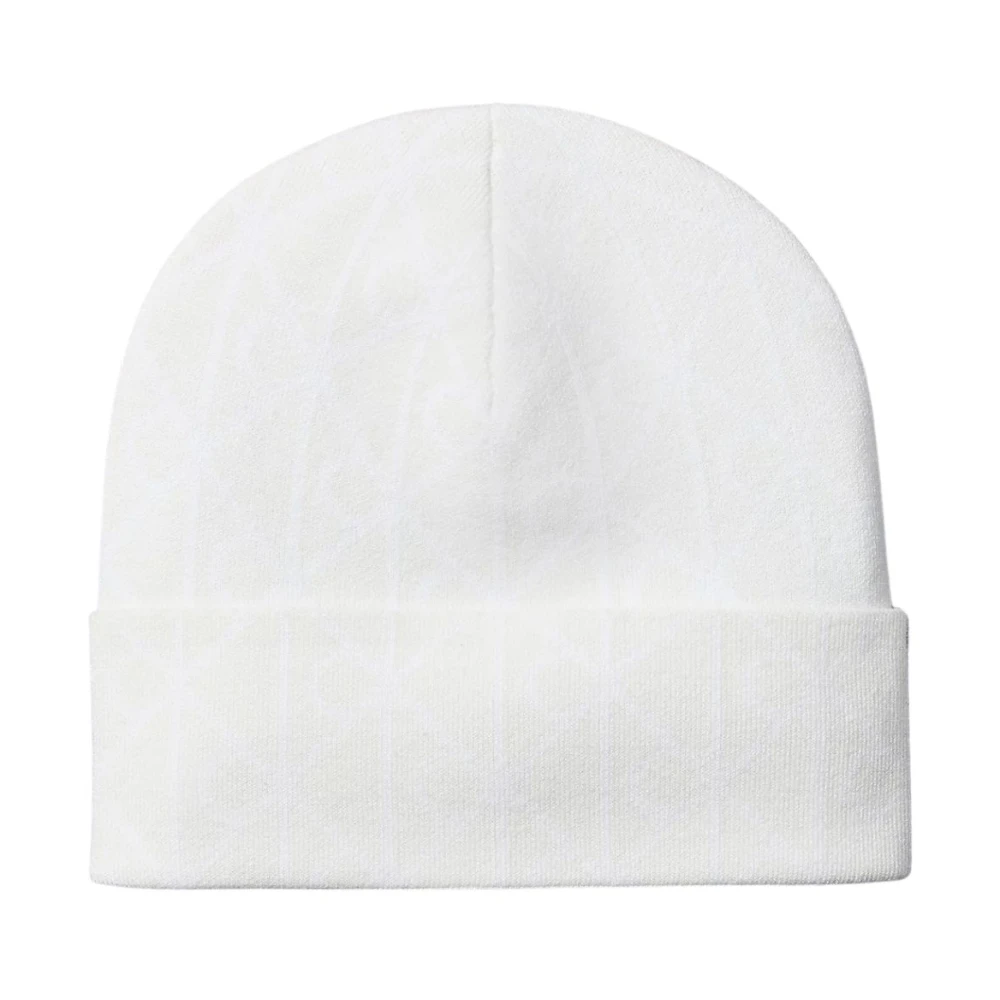 Calvin Klein Unisex Bianco Emblem Logo Beanie