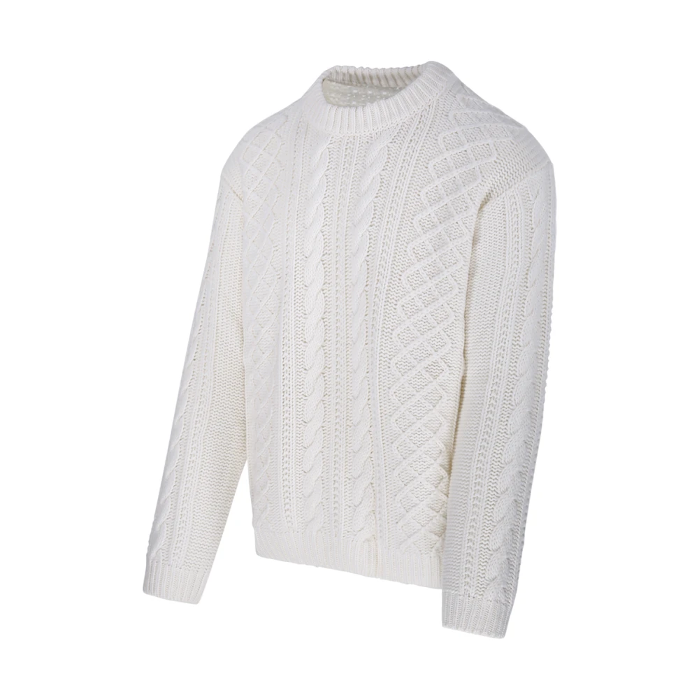 C.P. Company Witte Gauze Crew Neck Sweater White Heren