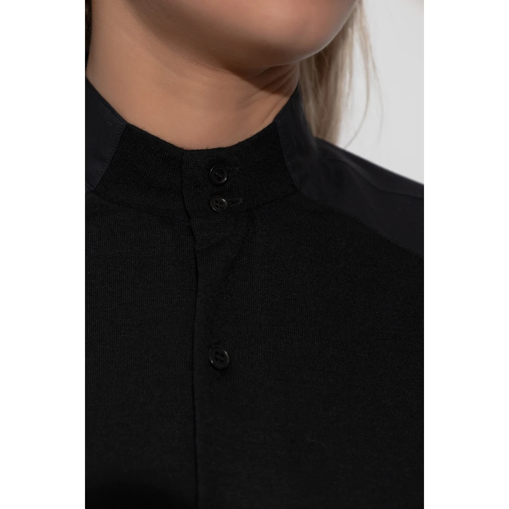 Comme des Garçons Shirt met cardigan motief Black Dames
