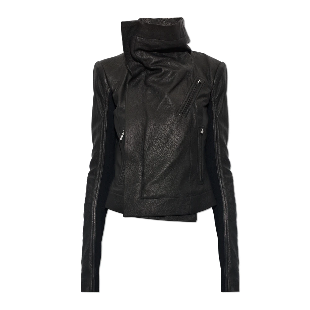 Rick Owens Donna Nero - Giacca Biker Classica - Jackets - L