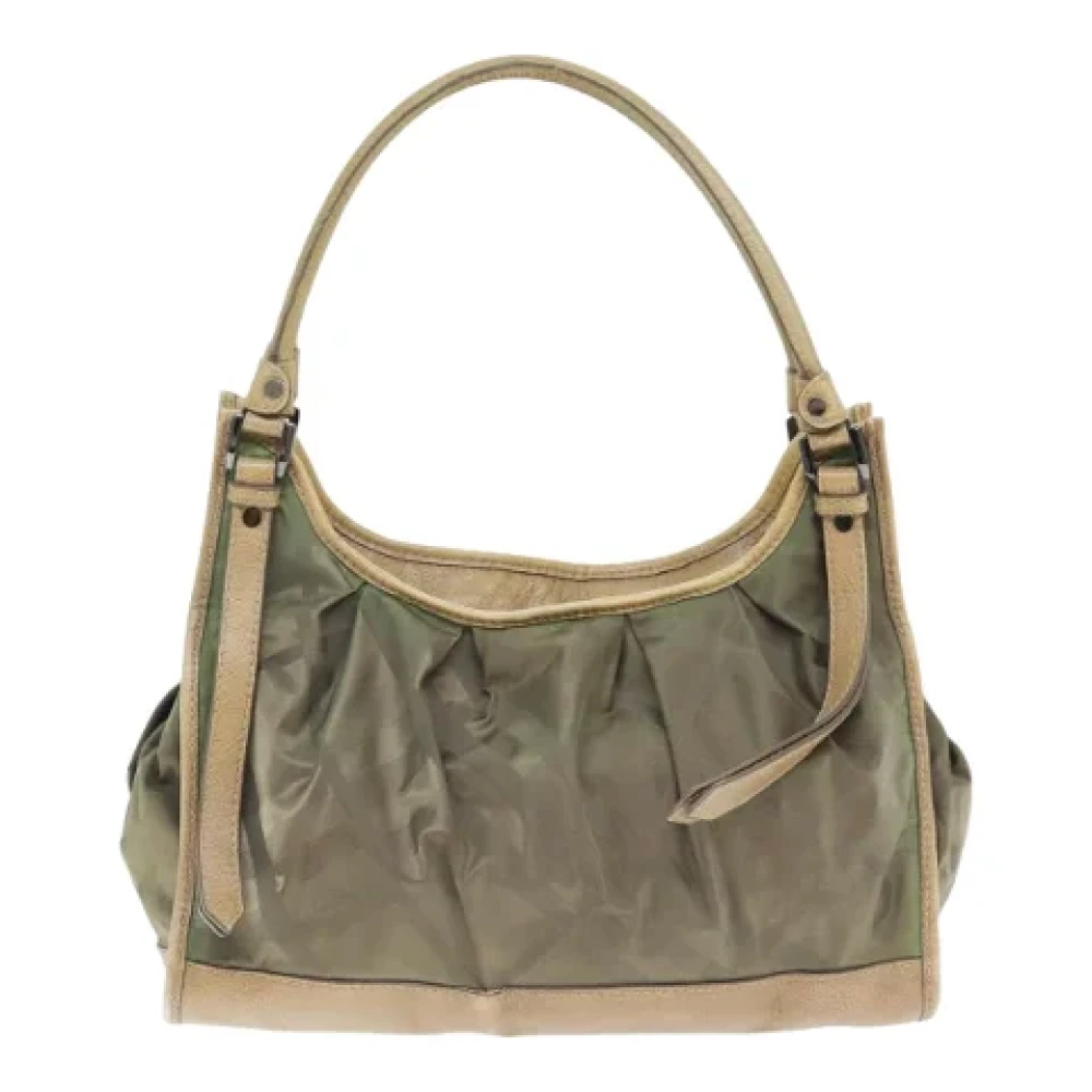 Burberry Vintage Pre-owned Nylon shoulder-bags Gray Dames