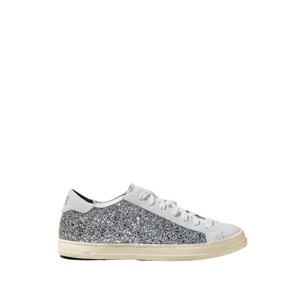 P448 Glitter Sneakers Alla gjorda av material Gray, Dam