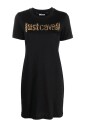 robe-noire-en-jersey-de-coton-a-manches-courtes