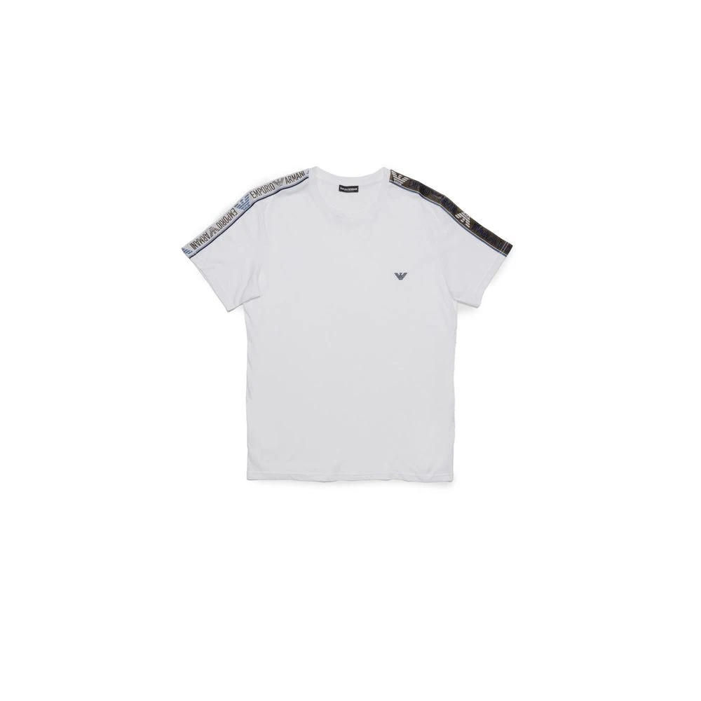 Emporio Armani Katoenen Heren T-shirt Lente Zomer Collectie White Heren