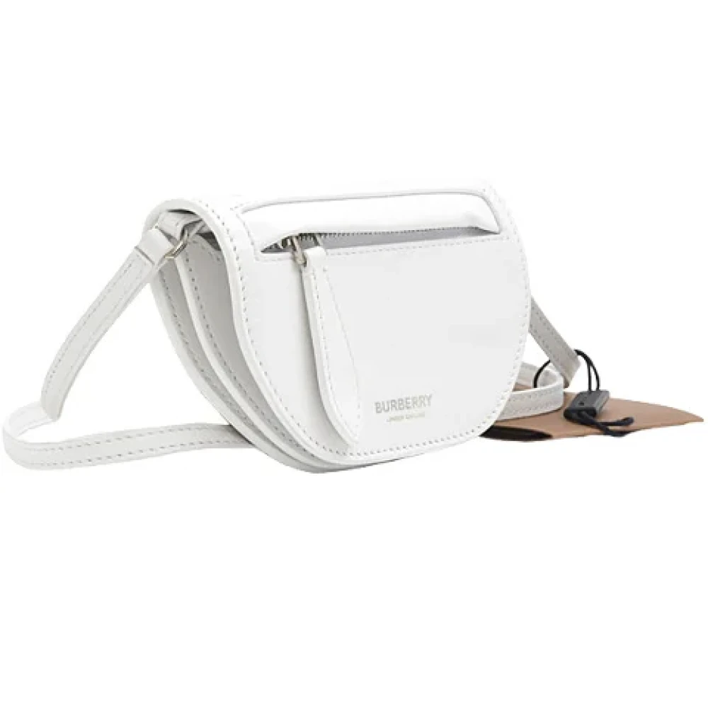 Burberry Vintage Pre-owned Leather crossbody-bags White Dames