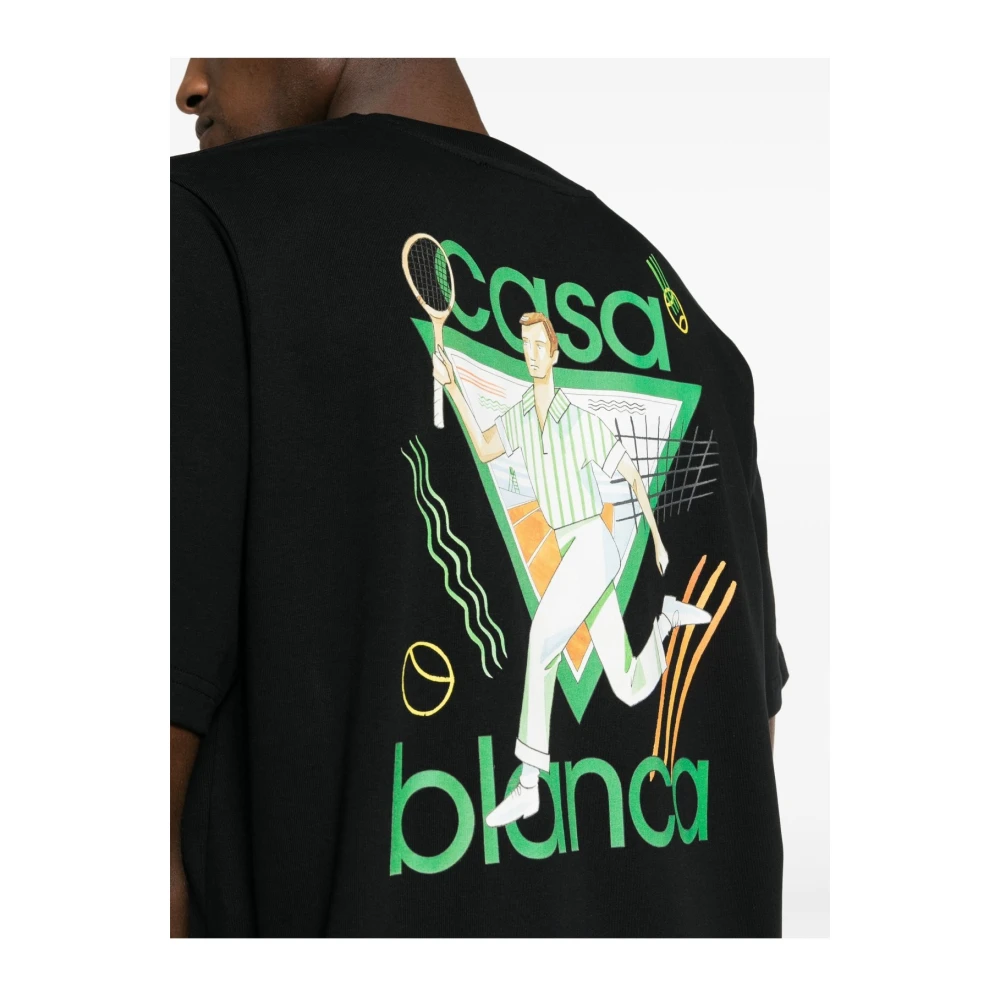 Casablanca Le Jeu T-Shirt Black Heren