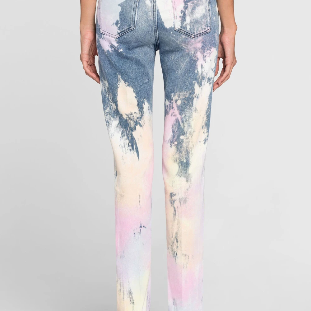 Roberto Cavalli Zuurwassing Flared Jeans Multicolor Dames