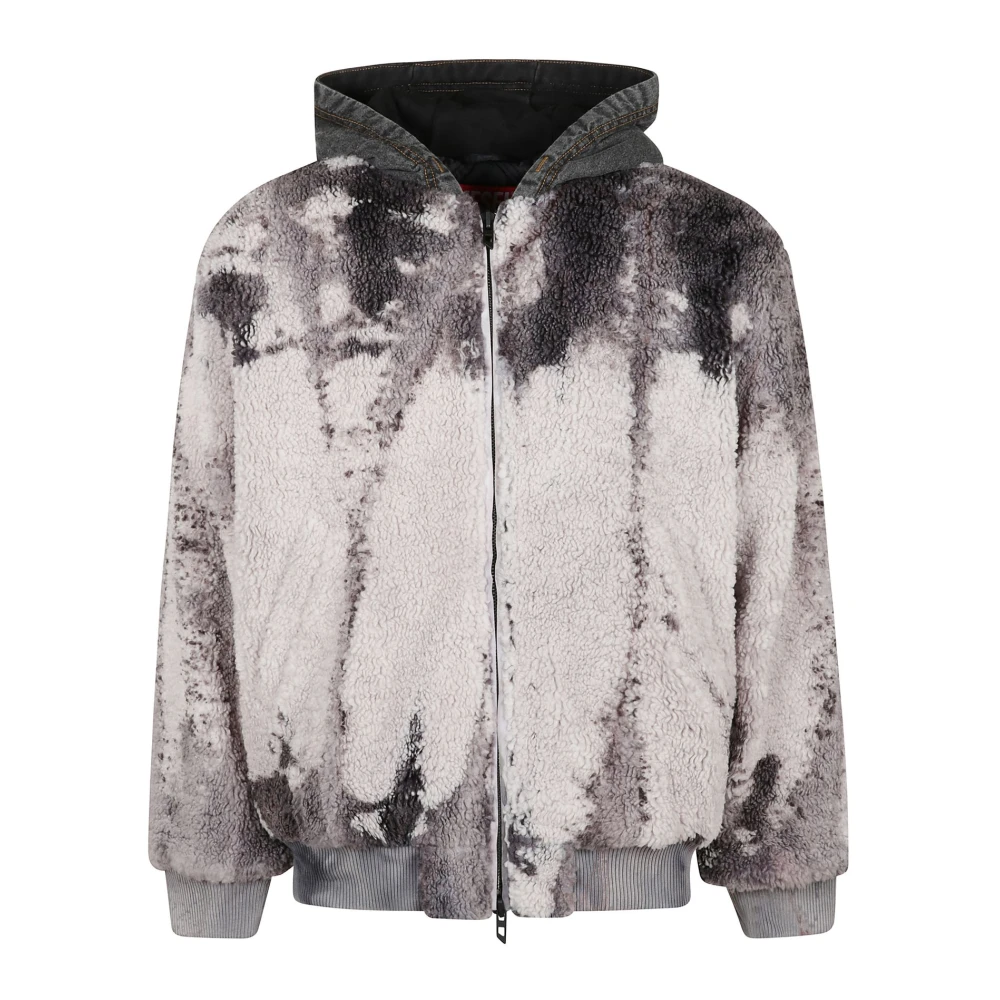 Diesel Stijlvolle Jas voor Mannen Gray Heren