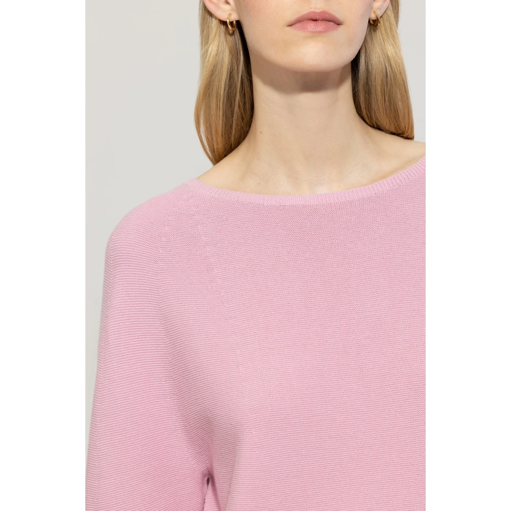 LUISA CERANO Fris Roze Links-Structuur Trui Pink Dames