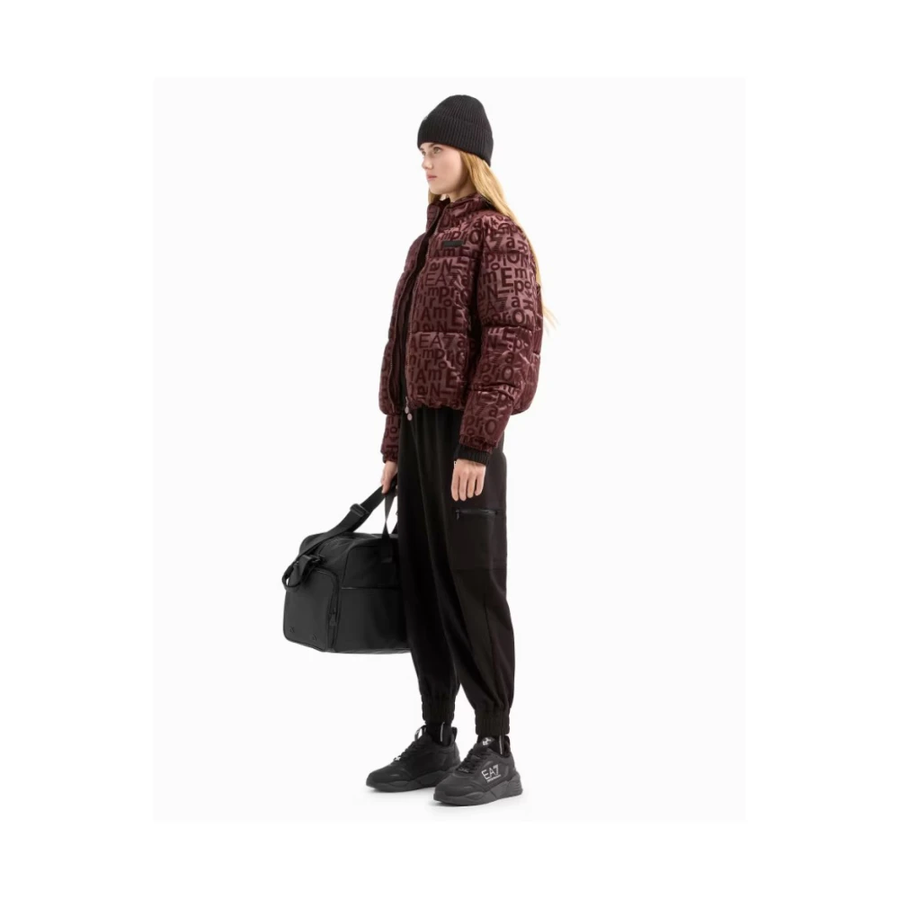 Emporio Armani EA7 Cargo Broek Zwart Regular Fit Black Dames