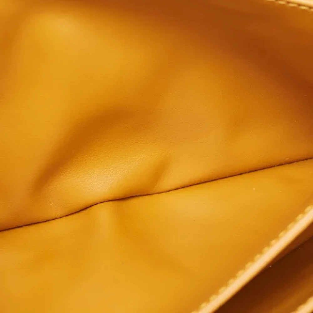 Bottega Veneta Vintage Pre-owned Leather pouches Orange Dames