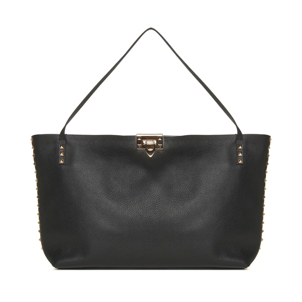 Valentino Garavani Rockstud Medium Tote Väska Black, Dam