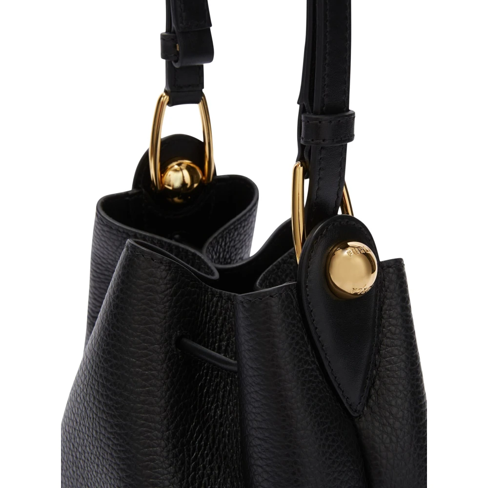 Furla Mini Bucket Tas in Sfera Stijl Black Dames
