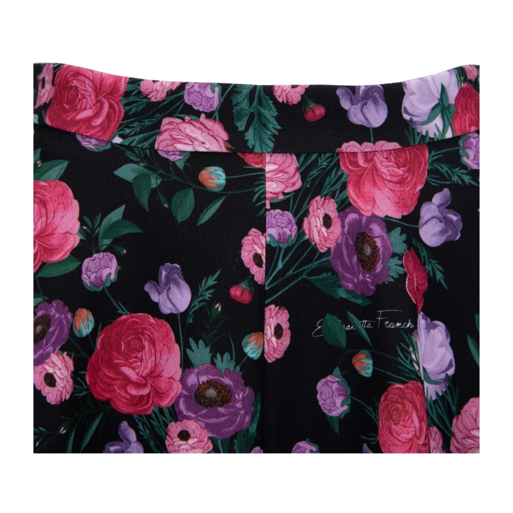 Elisabetta Franchi Bloemenpatroon Rits Haak Rok Multicolor Dames