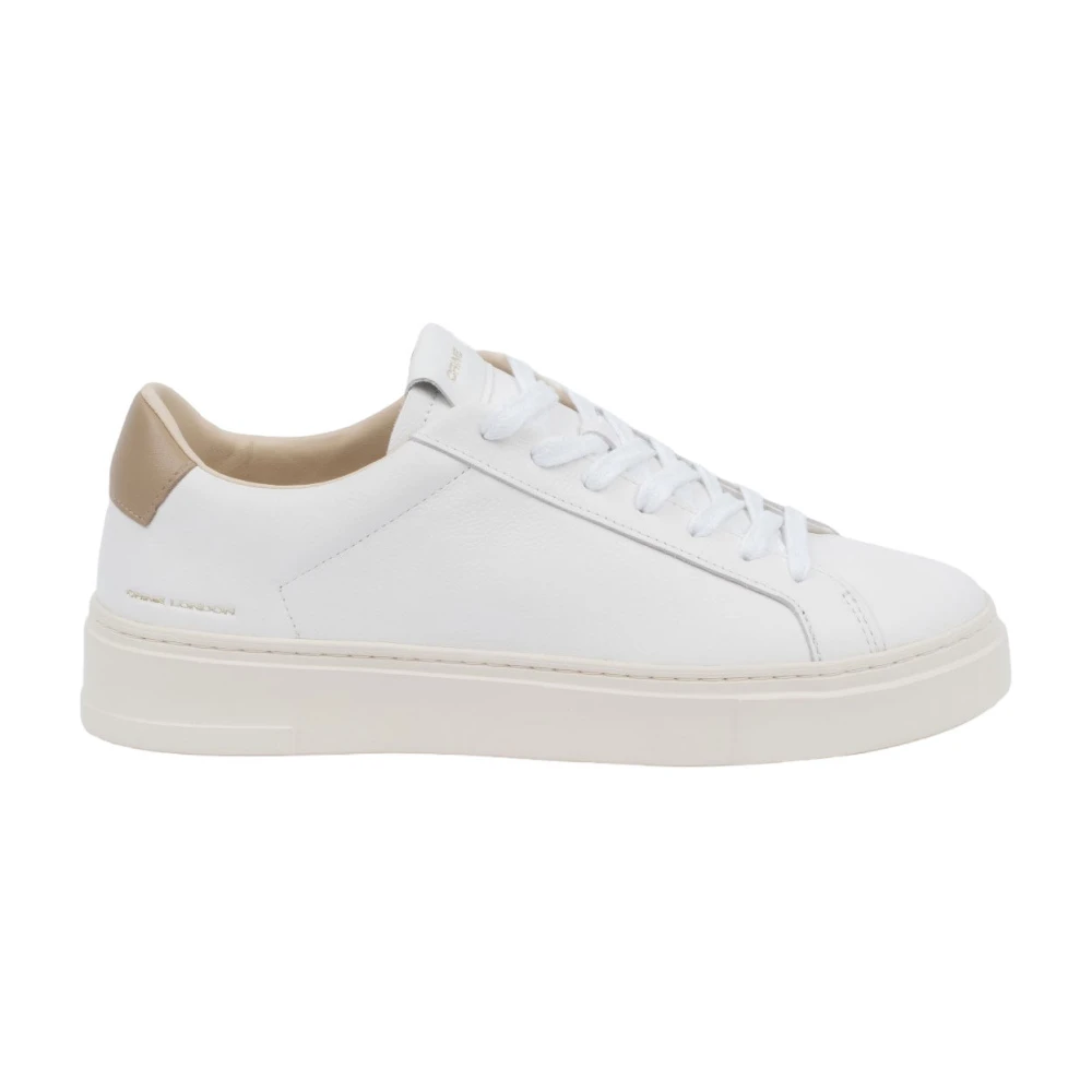 Crime London Vita Lädersneakers White, Herr