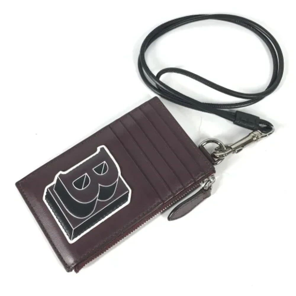 Burberry Vintage Pre-owned Leather wallets Purple Dames