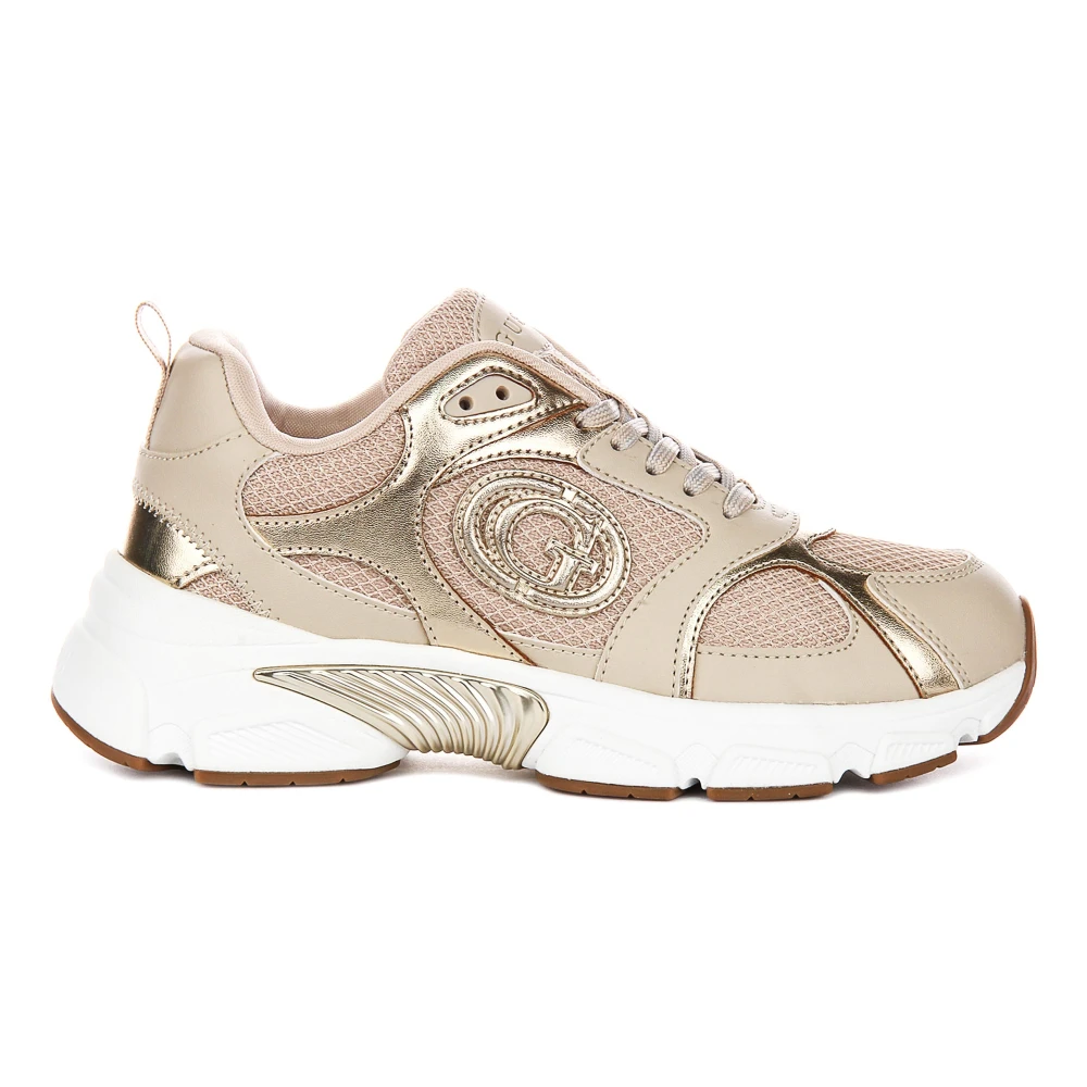 Guess Women's Beige Ibitha Laminated-Insert Running Shoe