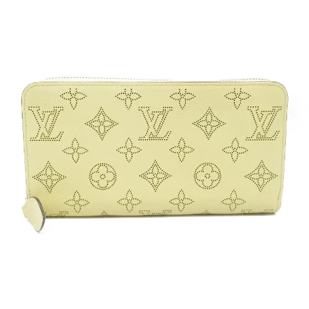 Louis Vuitton Vintage Pre-owned Leather wallets Yellow Dames
