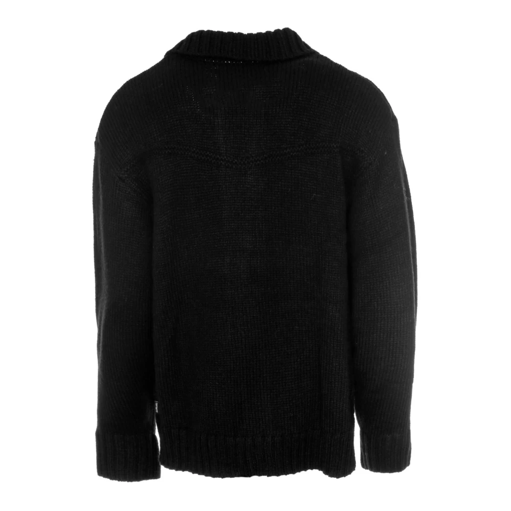 Carhartt WIP Santa Fe Cardigan met Metalen Knopen Black Heren