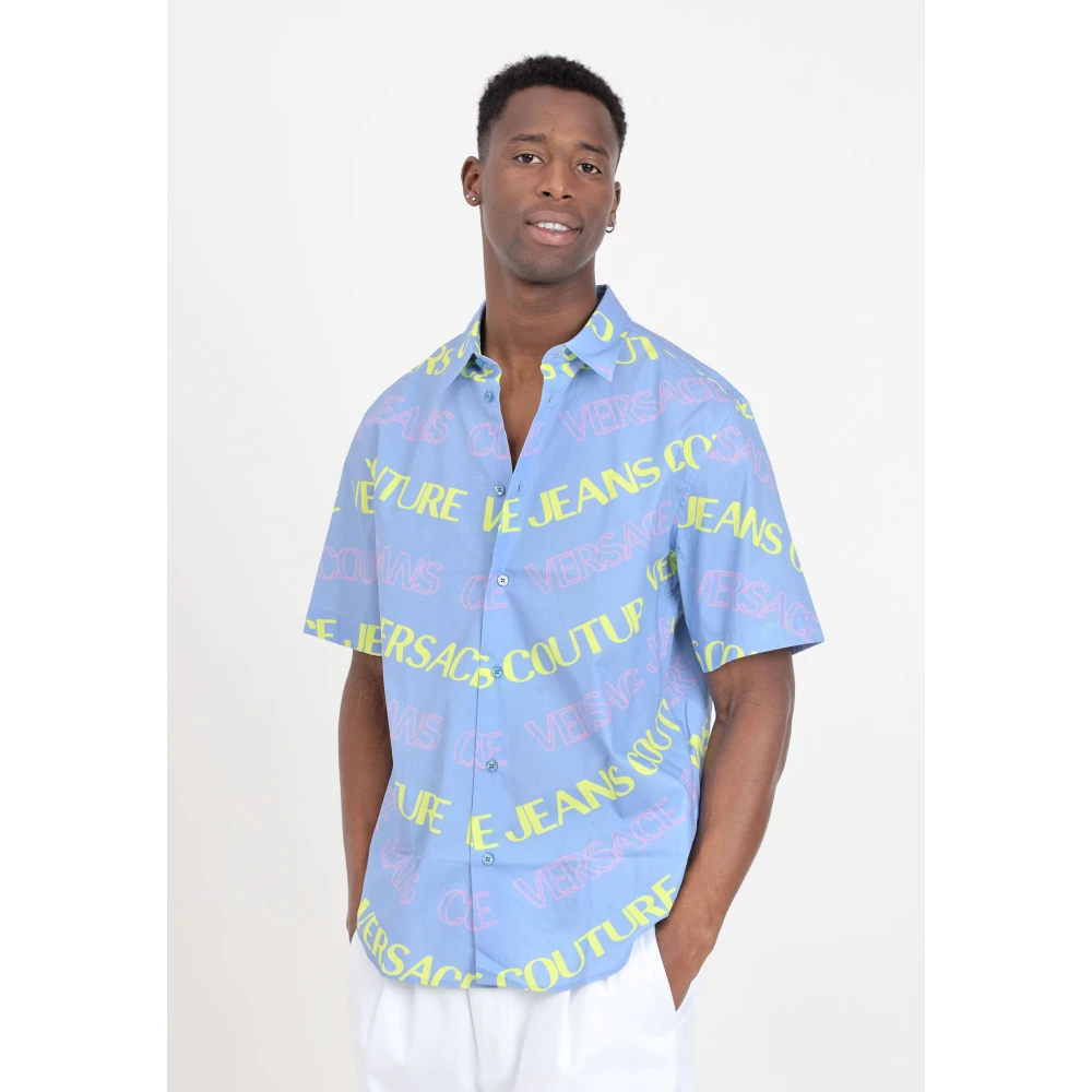 Versace Jeans Couture Short Sleeve Shirts Multicolor Heren